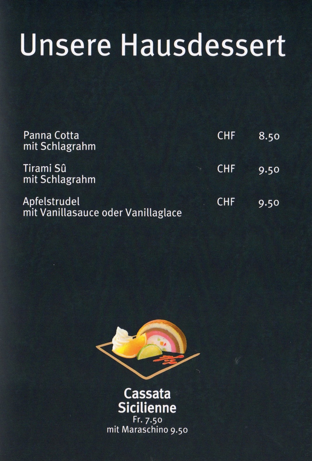 Hausgemachte Dessert